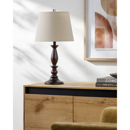 Summit Modern Dark Brown Table Lamp Home Decor > Lighting > Lamp > Table Lamps TriadCommerceInc