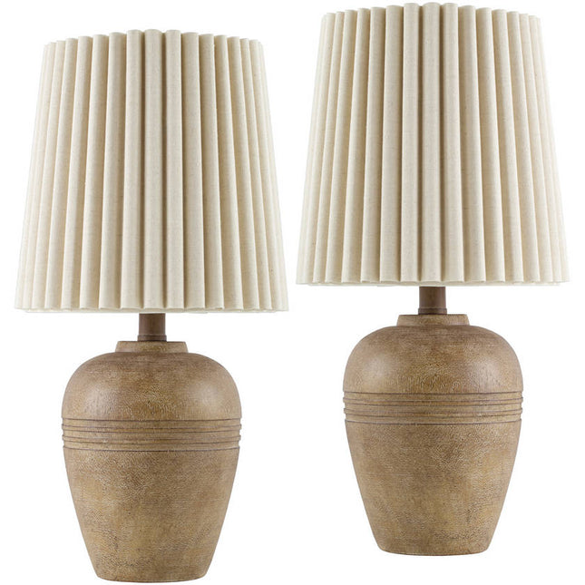 Dwanna Modern Brown Table Lamp Home Decor > Lighting > Lamp > Table Lamps TriadCommerceInc 19"H x 8"W x 8"D