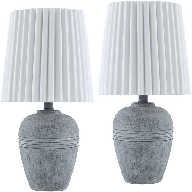 Dwanna Modern Gray Table Lamp Home Decor > Lighting > Lamp > Table Lamps TriadCommerceInc 19"H x 8"W x 8"D