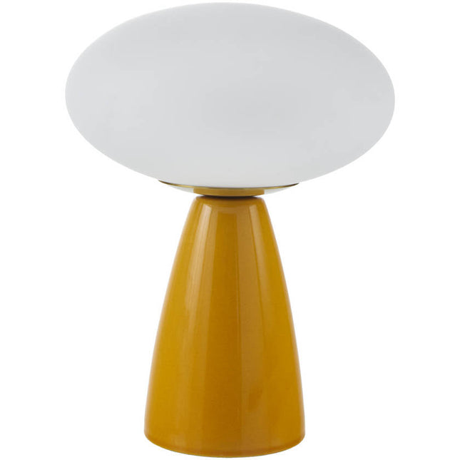 Prentis Modern Yellow Table Lamp Home Decor > Lighting > Lamp > Table Lamps TriadCommerceInc 10"H x 8"W x 8"D