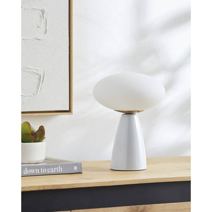 Prentis Modern White Table Lamp Home Decor > Lighting > Lamp > Table Lamps TriadCommerceInc