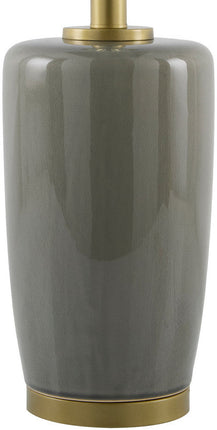 Oakford Traditional Gray Table Lamp Home Decor > Lighting > Lamp > Table Lamps TriadCommerceInc