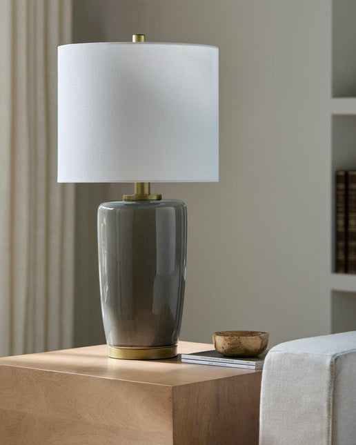 Oakford Traditional Gray Table Lamp Home Decor > Lighting > Lamp > Table Lamps TriadCommerceInc