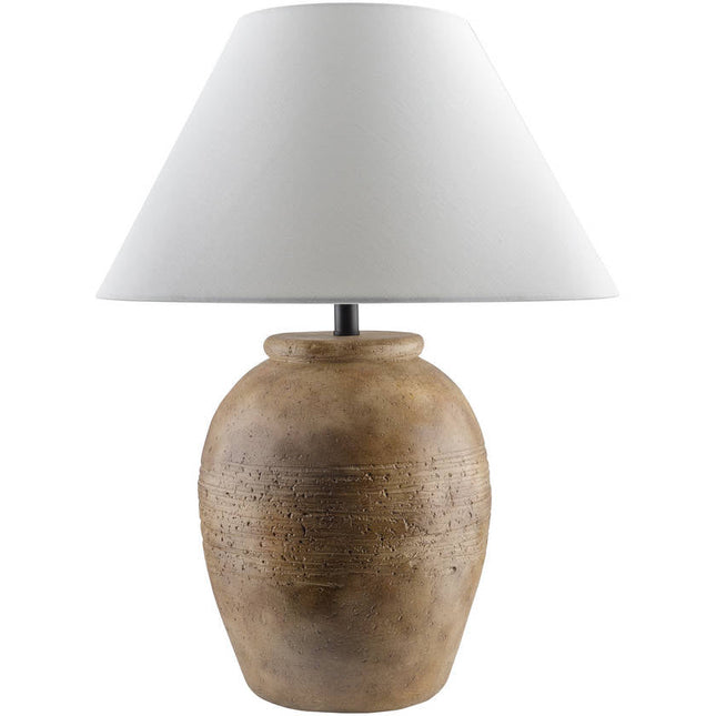 Herschell Traditional Brick/White Table Lamp Home Decor > Lighting > Lamp > Table Lamps TriadCommerceInc 27"H x 20"W x 20"D