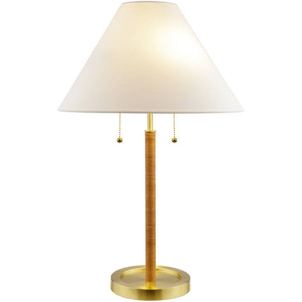 Zaina Modern Metallic - Brass Table Lamp Lighting TriadCommerceInc