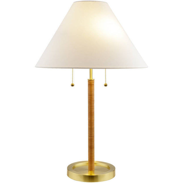 Zaina Modern Metallic - Brass Table Lamp Lighting TriadCommerceInc