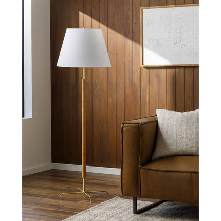 Charlett Modern Metallic - Brass Floor Lamp Home Decor > Lighting > Lamp > Floor Lamps TriadCommerceInc
