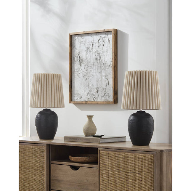 Register Modern Black Table Lamp Lighting TriadCommerceInc