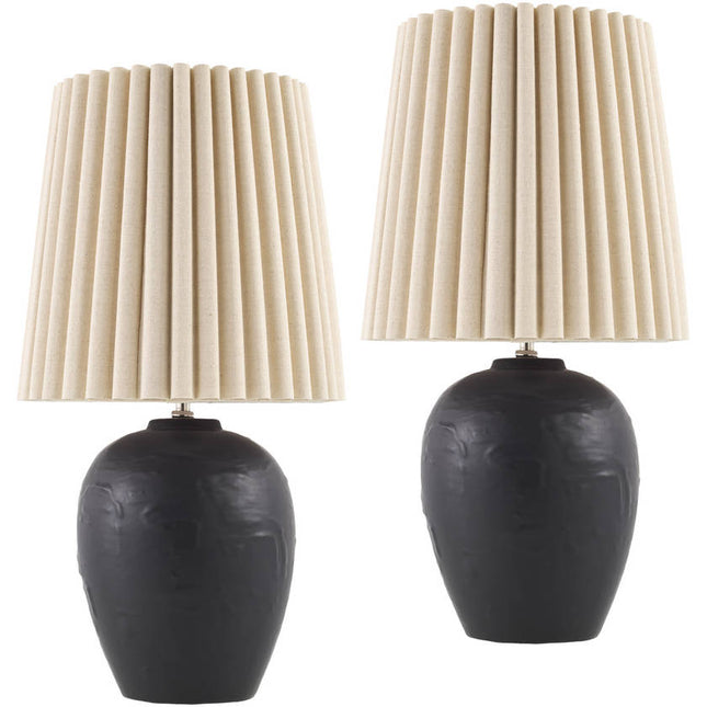 Register Modern Black Table Lamp Lighting TriadCommerceInc 19"H x 8"W x 8"D