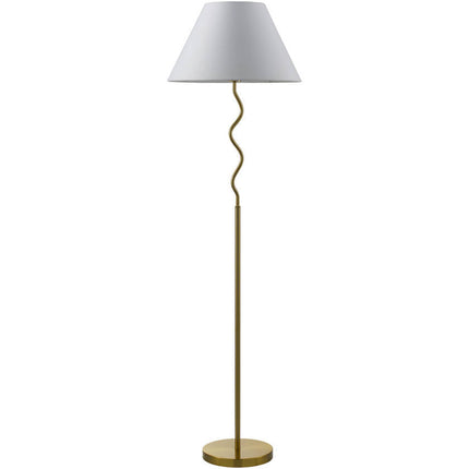 Raysean Modern Metallic - Brass Floor Lamp Home Decor > Lighting > Lamp > Floor Lamps TriadCommerceInc 62"H x 18"W x 18"D