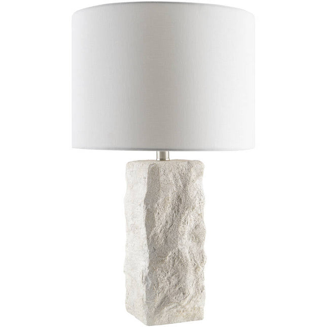 Melisha Traditional White Table Lamp Home Decor > Lighting > Lamp > Table Lamps TriadCommerceInc 24"H x 14"W x 14"D