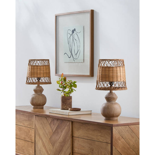 Marlanda Modern Dark Brown Table Lamp Home Decor > Lighting > Lamp > Table Lamps TriadCommerceInc
