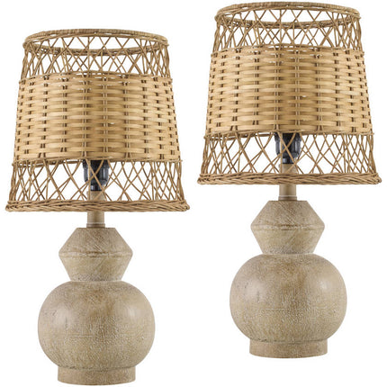 Marlanda Modern Dark Brown Table Lamp Home Decor > Lighting > Lamp > Table Lamps TriadCommerceInc 19"H x 8"W x 8"D