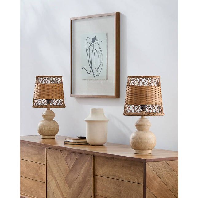 Marlanda Modern Brown Table Lamp Home Decor > Lighting > Lamp > Table Lamps TriadCommerceInc