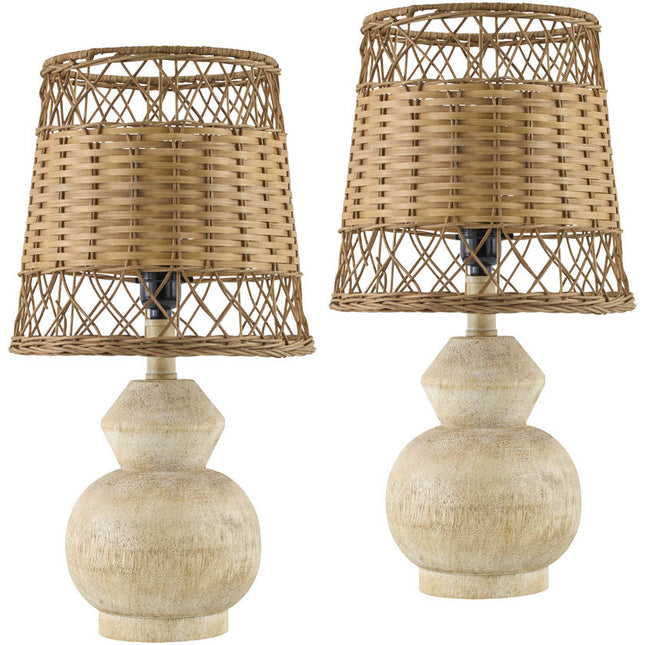 Marlanda Modern Brown Table Lamp Home Decor > Lighting > Lamp > Table Lamps TriadCommerceInc 19"H x 8"W x 8"D