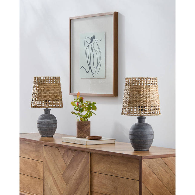 Michiko Modern Gray Table Lamp Home Decor > Lighting > Lamp > Table Lamps TriadCommerceInc