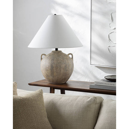 Laurence Traditional Gray/White Table Lamp Lighting TriadCommerceInc