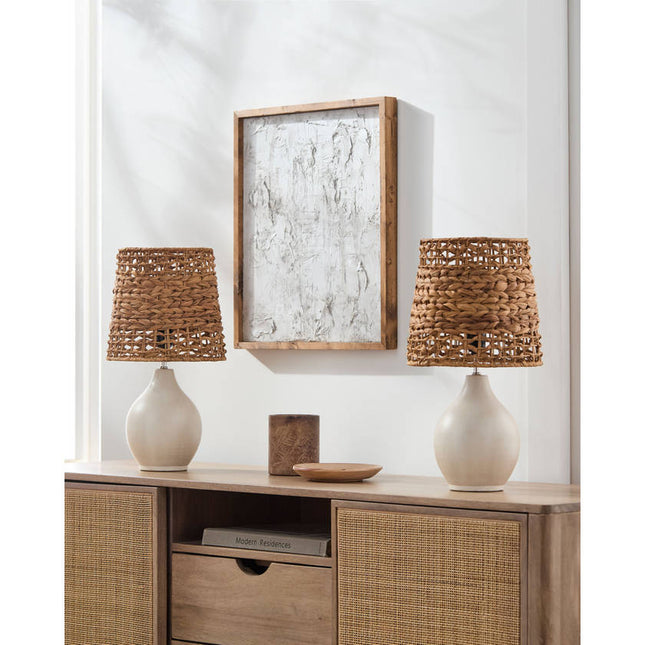 Johnell Modern Cream Table Lamp Lighting TriadCommerceInc