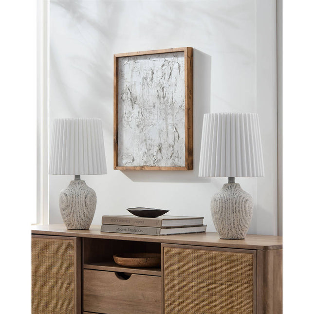 Ladreka Modern Cream Table Lamp Lighting TriadCommerceInc