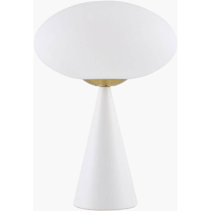 Terez Modern White Table Lamp Home Decor > Lighting > Lamp > Table Lamps TriadCommerceInc 18"H x 13"W x 13"D