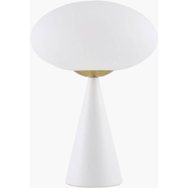 Terez Modern White Table Lamp Home Decor > Lighting > Lamp > Table Lamps TriadCommerceInc 18"H x 13"W x 13"D