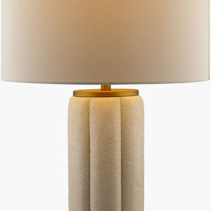 Vanisha Rustic Beige Table Lamp Home Decor > Lighting > Lamp > Table Lamps TriadCommerceInc