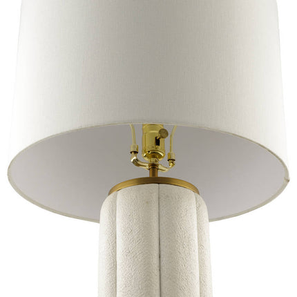 Vanisha Rustic Beige Table Lamp Home Decor > Lighting > Lamp > Table Lamps TriadCommerceInc