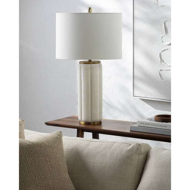 Vanisha Rustic Beige Table Lamp Home Decor > Lighting > Lamp > Table Lamps TriadCommerceInc