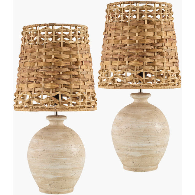 Shameeka Modern Light Gray Table Lamp Home Decor > Lighting > Lamp > Table Lamps TriadCommerceInc 19"H x 8"W x 8"D