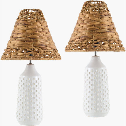 Karema Modern White Table Lamp Home Decor > Lighting > Lamp > Table Lamps TriadCommerceInc 22"H x 5"W x 5"D