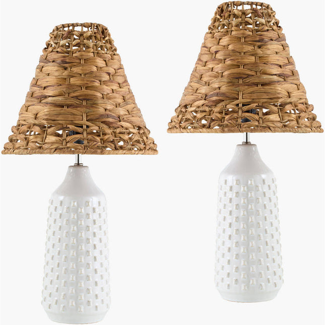 Karema Modern White Table Lamp Home Decor > Lighting > Lamp > Table Lamps TriadCommerceInc 22"H x 5"W x 5"D