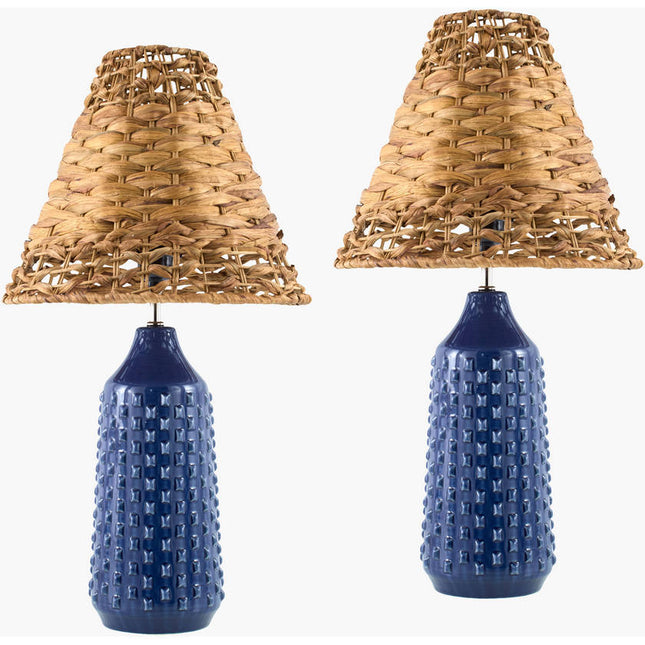 Karema Modern Blue Table Lamp Home Decor > Lighting > Lamp > Table Lamps TriadCommerceInc 22"H x 5"W x 5"D