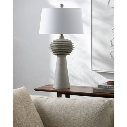 Chason Rustic Gray Table Lamp Lighting TriadCommerceInc