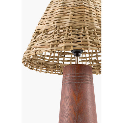 Nainoa Modern Dark Brown Table Lamp Lighting TriadCommerceInc