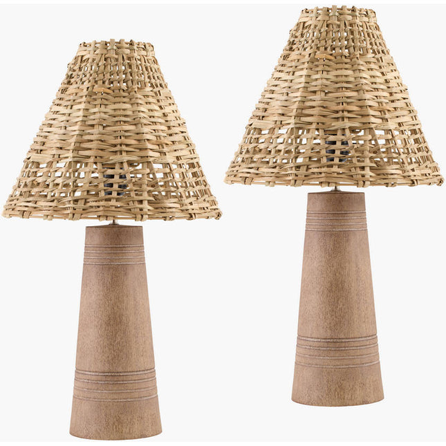 Nainoa Modern Brown Table Lamp Home Decor > Lighting > Lamp > Table Lamps TriadCommerceInc 22"H x 5"W x 5"D