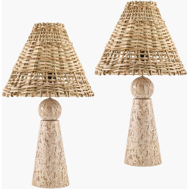 Lathisa Modern Lighrt Gray/Brown Table Lamp Home Decor > Lighting > Lamp > Table Lamps TriadCommerceInc 22"H x 5"W x 5"D