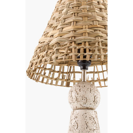 Lathisa Modern Brown/Light Gray Table Lamp Lighting TriadCommerceInc