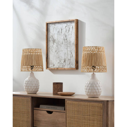 Natika Modern Cream Table Lamp Home Decor > Lighting > Lamp > Table Lamps TriadCommerceInc