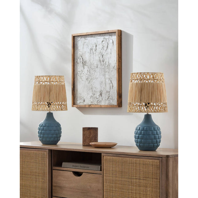 Natika Modern Gray Table Lamp Lighting TriadCommerceInc