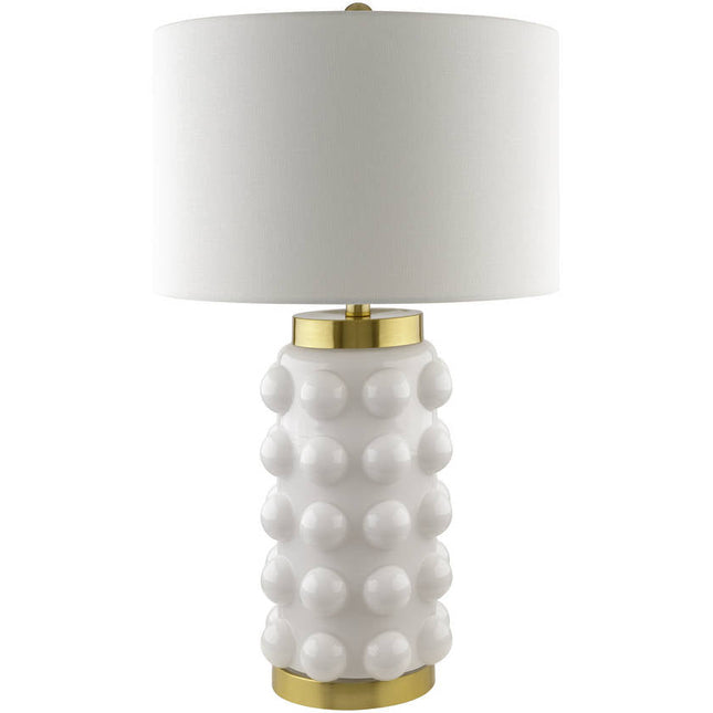 Kendel Traditional White Table Lamp Lighting TriadCommerceInc 27"H x 16"W x 16"D