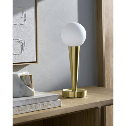 Dorchester Modern Metallic - Gold Table Lamp Lighting TriadCommerceInc