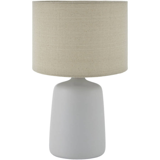 Juprelle Modern White Table Lamp Home Decor > Lighting > Lamp > Table Lamps TriadCommerceInc 16"H x 10"W x 10"D