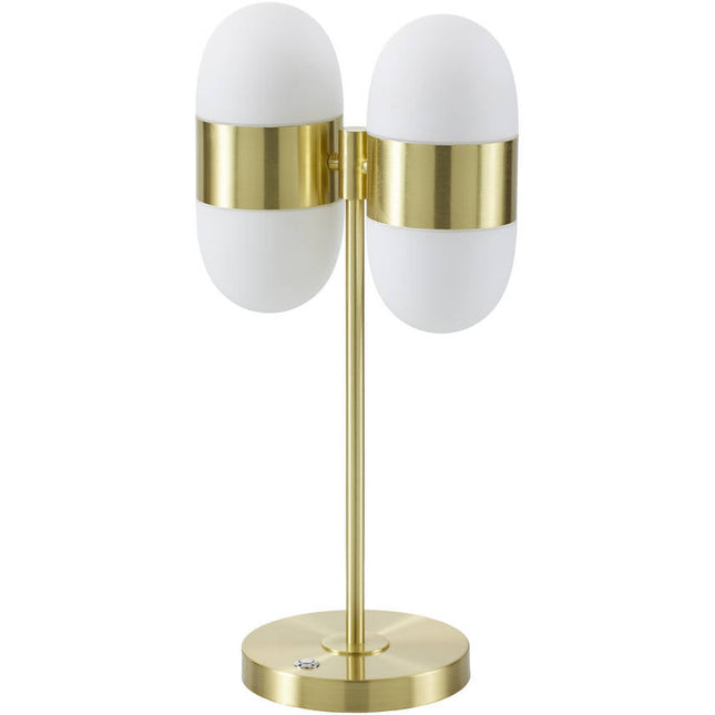 Kevyn Modern Metallic - Gold Table Lamp Home Decor > Lighting > Lamp > Table Lamps TriadCommerceInc 25"H x 10"W x 7"D