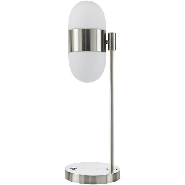 Navin Modern Metallic - Nickel Table Lamp Home Decor > Lighting > Lamp > Table Lamps TriadCommerceInc 20"H x 6"W x 6"D