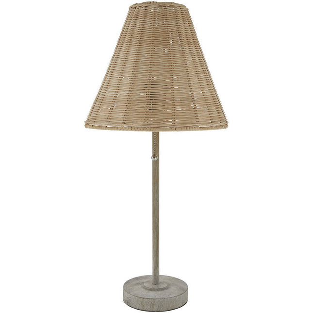 Taneisha Rustic Light Gray Table Lamp Home Decor > Lighting > Lamp > Table Lamps TriadCommerceInc 23"H x 5"W x 5"D