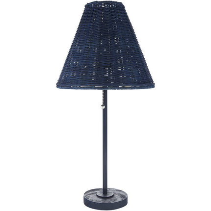 Taneisha Rustic Blue Table Lamp Home Decor > Lighting > Lamp > Table Lamps TriadCommerceInc 23"H x 5"W x 5"D