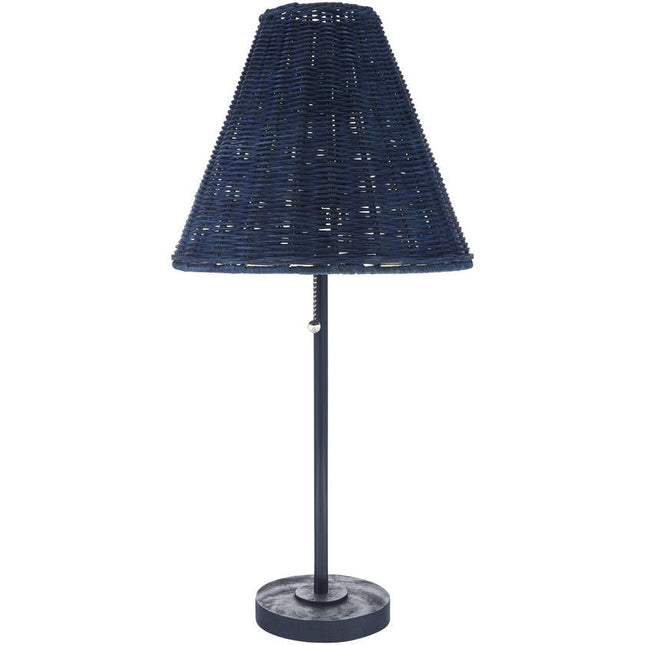 Taneisha Rustic Blue Table Lamp Home Decor > Lighting > Lamp > Table Lamps TriadCommerceInc 23"H x 5"W x 5"D