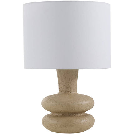 Aubrea Rustic Beige Table Lamp Home Decor > Lighting > Lamp > Table Lamps TriadCommerceInc 21"H x 14"W x 14"D