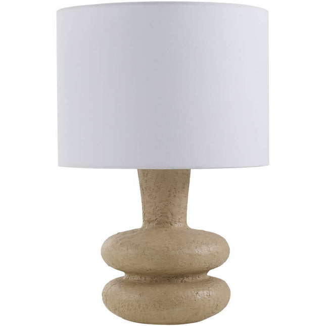 Aubrea Rustic Beige Table Lamp Home Decor > Lighting > Lamp > Table Lamps TriadCommerceInc 21"H x 14"W x 14"D