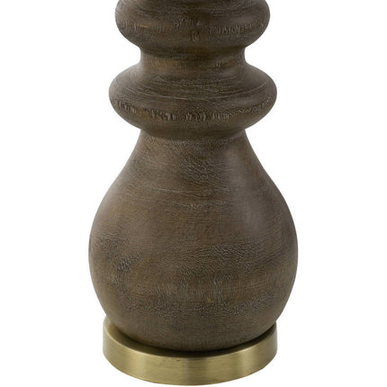 Allenhurst Rustic Dark Brown Table Lamp Lighting TriadCommerceInc